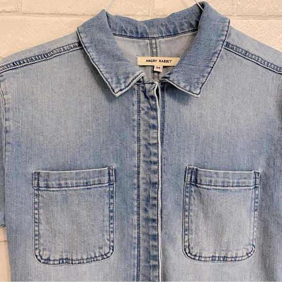 Angry Rabbit | Light Denim Jumpsuit MED EUC - Picture 5 of 16